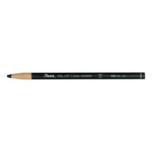 Sharpie 02089 China Markers, Bullet Tip, Black - pack of 12