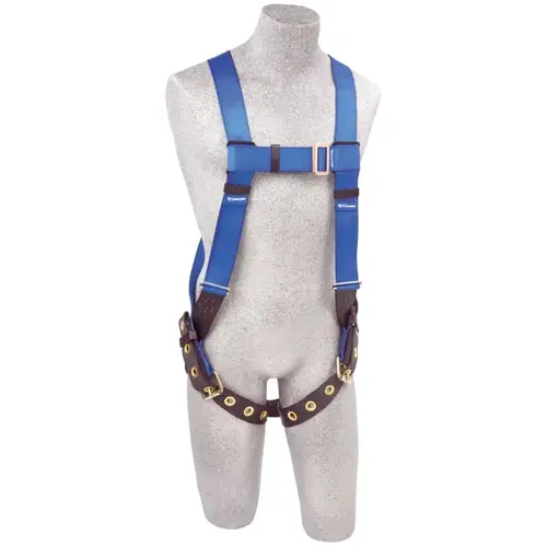 DBI-SALA AB17550 First Full Body Harnesses, Back D-Ring, Tongue Buckle Legs, Universal Blue