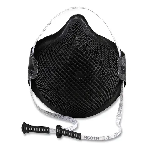 Moldex M2600N95 M2600 Special Ops Series HandyStrap N95 Particulate Respirator, M/L Black