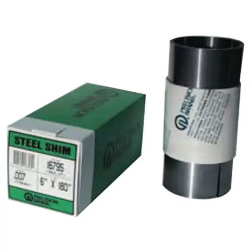 Precision Brand 16425 Steel Shim Stock Rolls, 0.00075" Low Carbon 1008/1010 Steel, 0.009" x 120" x 12