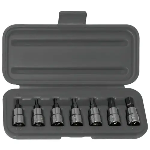 7 Piece Hex Bit Socket Sets, 3/8 in