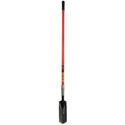 Razor-Back 47138 Trenching/Ditching Shovel, 11-1/2 in L x 4 in W Open-Back/Reversed Step Blade, 54 in L Fiberglass Handle
