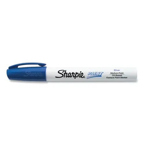 Sharpie 35551 Oil Based Paint Marker, Blue, Medium Bullet - pack of 12