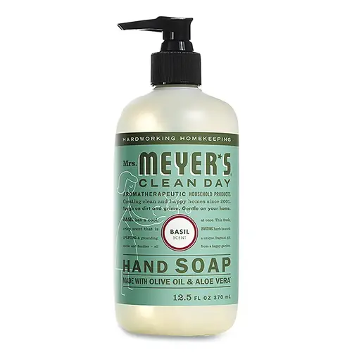 MRS MEYERS CLEAN DAY 651344 Hand Soap, Basil, 12.5 fl oz - pack of 6