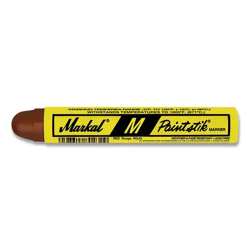 LACO/MARKAL 81922 Paintstik  M and M-10 Marker, 11/16 in X 4.75 in L, Red, M - pack of 12