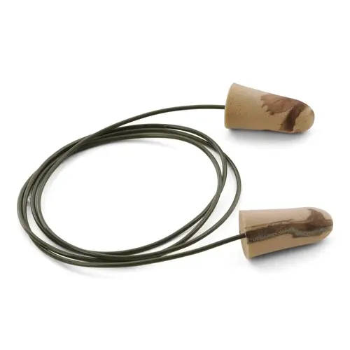 Moldex 6609 Camo Plugs  Disposable Earplugs, Foam, Brown/Tan/Green, Corded - pack of 100