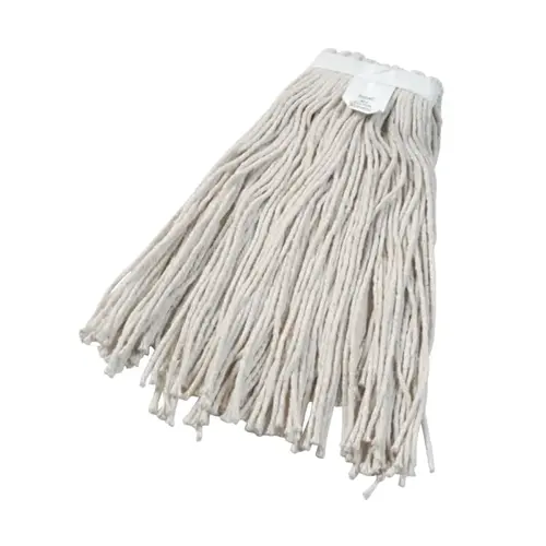 BOARDWALK 2024CEA Cut-End Wet Mop Head, Cotton, No. 24, White