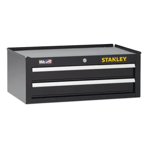 Stanley STST22625BK Stanley  300 Series Middle Tool Chest, 2 Drawer, 26 in Wide, Black