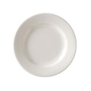 VERTEX CHINA VRE-21 VISTA COLLECTION AMERICAN WHITE PLATE ROLLED EDGE 12 INCH