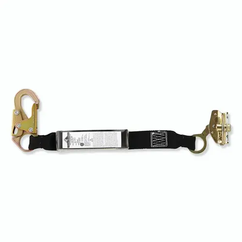 Peakworks V830113 Panic Lock Rope Grab, 310 lb Capacity, 15 in, Large Eye, Black