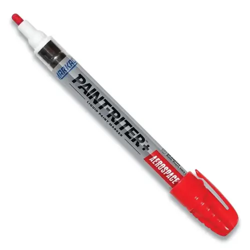 LACO/MARKAL 96894 Paint-Riter + Aerospace Paint Marker, Red, 3 mm, Medium Tip - pack of 48