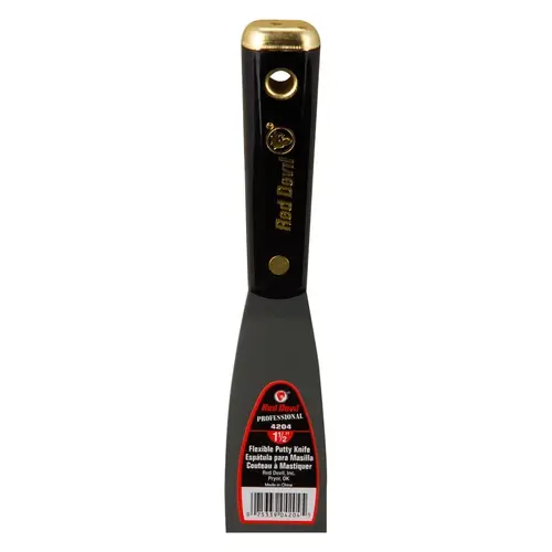 Red Devil 4204 4200 Professional Series Putty Knive, 1-1/2 in Wide, Flexible Blade