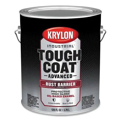 Krylon Industrial K00551008 Tough Coat  Advanced with Rust Barrier  Technology Spray Paint, 1 gal, Safety Orange