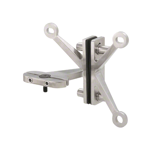 Left Hand 316 Brushed Stainless Steel Three Arm Fin Mount Heavy-Duty Spider Fitting Pivot