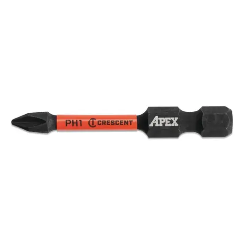 Crescent CAVB2PH1-25-XCP1 VORTEX  Impact Power Bit, Phillips , #1 x 2 in, 25 EA/PK