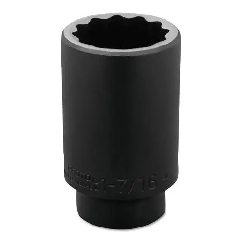 Torqueplus Deep Impact Sockets 1/2 in, 1/2 in Drive, 1 7/16 in, 12 Points