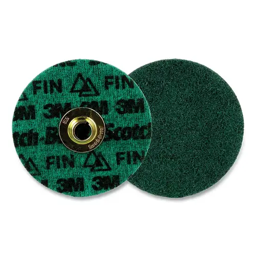 Scotch-Brite 638060-89372 Precision Surface Conditioning Disc, 4-1/2 in dia, TN Quick Change, Fine, 13300 RPM Green - pack of 50
