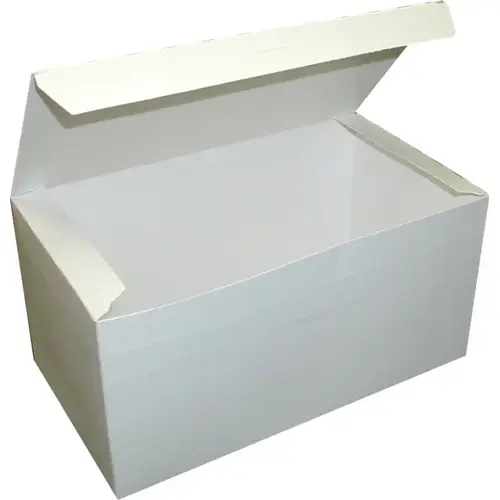 Dixie 9 Inch X 5 Inch X 4.5 Inch Extra Large Automatic Bottom Tuck Top White Carryout Carton, 250 Count