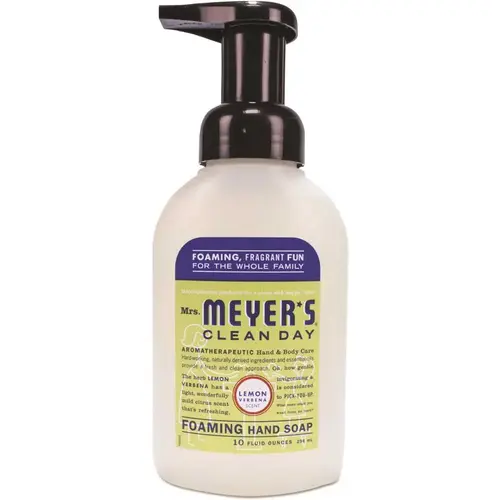 Mrs. Meyer's SJN662032 Mrs. Meyer'S Foaming Hand Soap, Lemon Verbena, 10 Oz, Case Of 6
