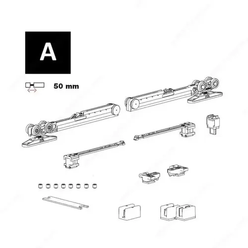 Terno 89K03418A VETRO 40 DRAG Hardware Sets