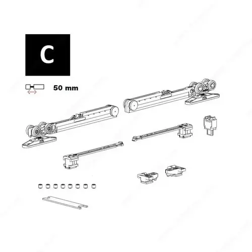 Terno 89K03438C VETRO 40 DRAG Hardware Sets