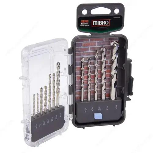 Masonry Drill Bit Set - 12 Pieces