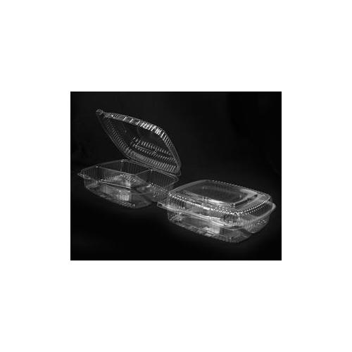 Hfa Handi-Foil 10 Inch Shallow Three Compartment Plastic Container, 200 Each