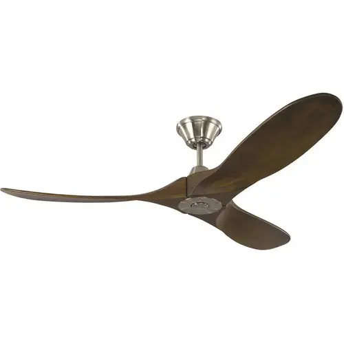 Generation Lighting 3MAVR52BS Maverick II 52 In. Indoor/outdoor Brushed Steel Ceiling Fan