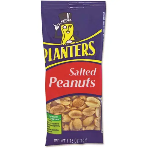 Planters PTN07708 Planters 1.75 Oz Salted Peanuts Package Of 12