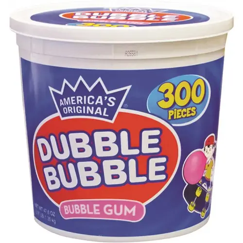 Double/Bubble TOO16403 Dubble Bubble Original Pink Bubble Gum Pack Of 300