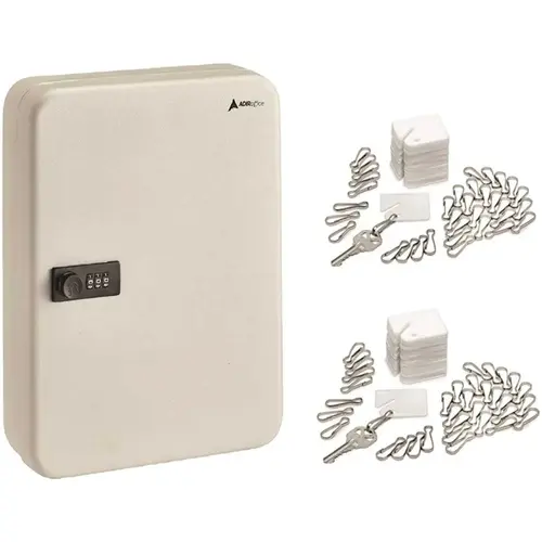 Adir Office ADI682-48-WHI-689-PKG 48-Ky Stel Secur Ky Cabnt W/cmb Lck Whte W/100 Ky Tg