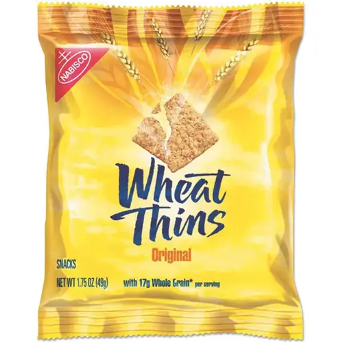 Nabisco CDB00798 Nabisco Wheat Thins Crackers, Original, 1.75 Oz Bag, Package Of 72