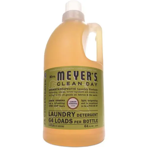 Mrs. Meyer's SJN370736 Liquid Laundry Detergent Lemon Verbena-64 Oz Bottle