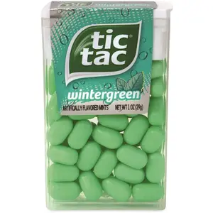 Tic Tac GRR24100012 Breath Mints, Wintergreen, 1 Oz Bottle, 12 Bottles/box