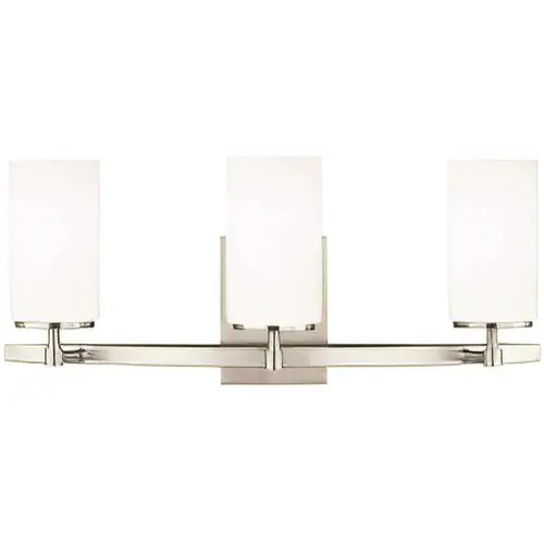 Generation Lighting 4424603EN3-962 Alturas 9.5 Watts Three Light Bath Sconces Brushed NICKEL