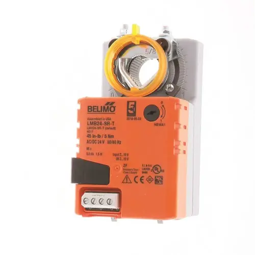 Belimo LMB24-SR-T Motor Actuator Rotary 45 In-Lb, Sr2-10vdc, 24vac, 24vdc Screw Terminal