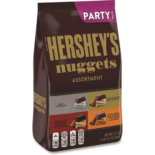 Hershey's GRR24600411 Hershey'S Nuggets Party Pack, Assorted, 31.5 Oz Bag