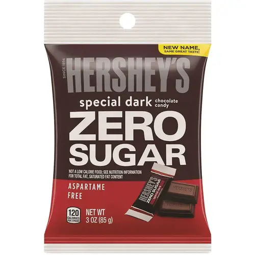 Hershey's GRR24601030 Miniatures Special Dark Sugar-Free Chocolate, 3 Oz Bag