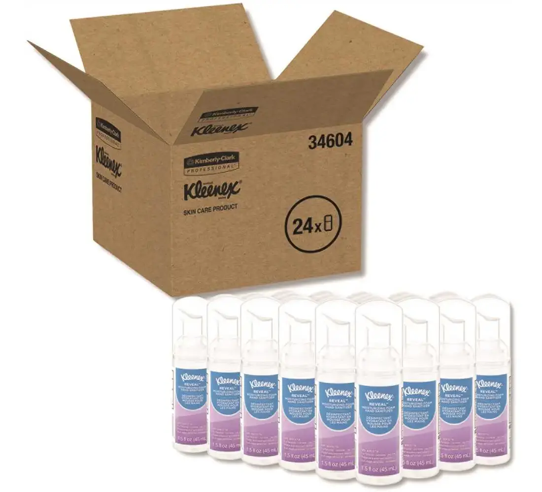 KLEENEX KCC34604 Ultra Moisturizing Foam Hand Sanitizer, 1.5