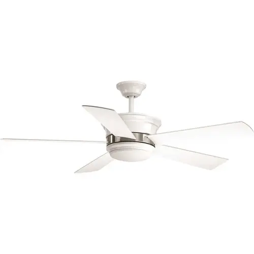 Progress Lighting P2540-3030K Progress Lighting 54" 5 Blade Fan W/ LED Light White