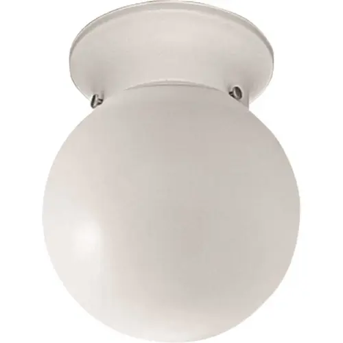 Progress Lighting P3605-30 Progress Lighting White One-Light Flush Fixture 6 X 7.25