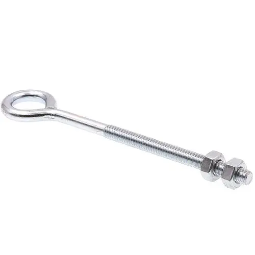 GENERIC 9068397 Generic Round Bend Screw Hooks, . 5 In.,zinc, Package Of 10