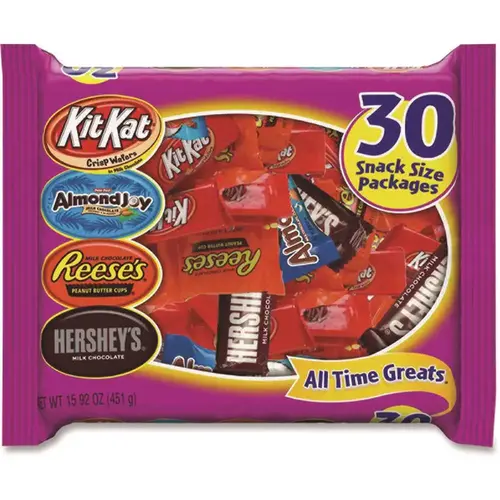 Hershey's GRR24601148 All Time Grats Mlk Chocolate Varety 15.92 Oz Bag 30 Pecs