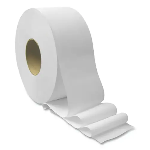 BASELINE INC 3109 Jumbo Roll Bath Tissue, 3.15 in W x 1,000 ft Roll, 3.3 in dia Core, 2-Ply, 12 RL/CA White