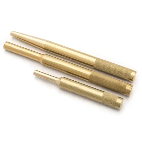 GEARWRENCH 70-546G Drift Punch Sets, Inch, 3 Pc., 4 in/4 in /6 in Long, Brass