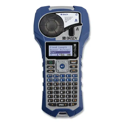 M210 Handheld Label Maker, Thermal Transfer, Blue
