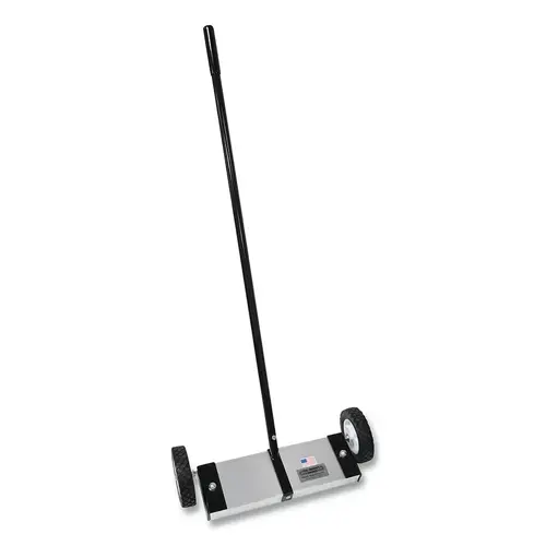 Magnet Source MFSM12 Magnetic Floor Sweeper, 3.75 lb Load Capacity, 42 in Handle, 16.5 in W, Push Type