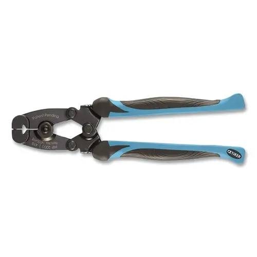 OETIKER INC 14100498 Compound Action Pincer, HIP 2000, Side Jaw, Straight Handles, Blue/Black