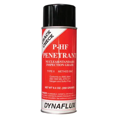 Visible Dye Penetrant System, Penetrant, 16 oz, Aerosol Can - pack of 12