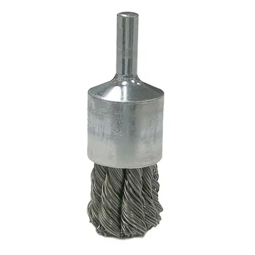 Anchor Industries BW-207 Stem Mounted Knot Wire End Brushes, 3/4 in x 0.014 in - pack of 10